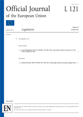 EU Council Decision 2011/273/CFSP