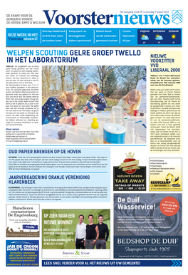 Welpen Scouting Gelre Groep Twello in Het Laboratorium