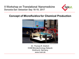 Concept of Microfluidics for Chemical Production