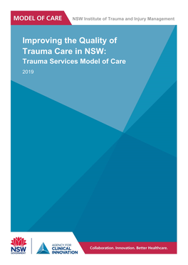 Improving the Quality of Trauma Care in NSW: Trauma Services Model of Care