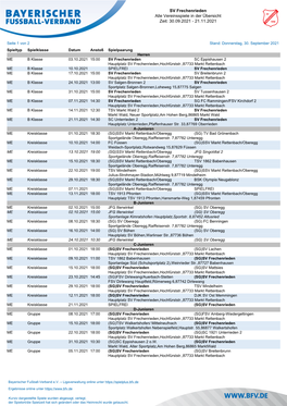 SV Frechenrieden Alle Vereinsspiele in Der Übersicht Zeit: 15.08.2021