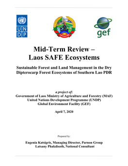 Mid-Term Review – Laos SAFE Ecosystems