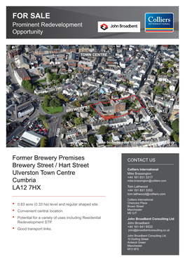 FOR SALE Prominent Redevelopment Opportunity