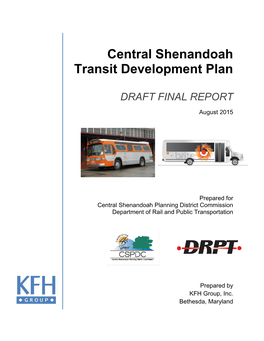 Central Shenandoah Transit Development Plan