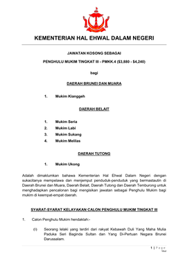 Rang Iklan Penghulu Mukim 26Jan 21Feb