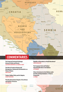 The Proposed Territorial Exchange Between Serbia and Kosovo