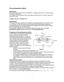 The Photoelectric Effect