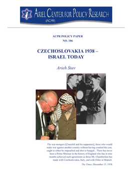 Czechoslovakia 1938 – Israel Today
