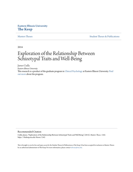 Exploration of the Relationship Between Schizotypal Traits And