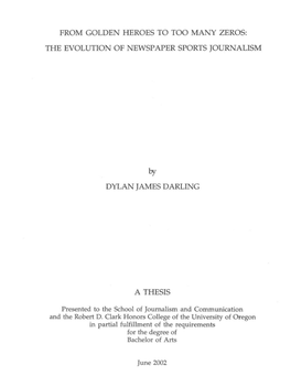 From Golden Heroes to Too Many Zeros: the Evolution of Newspaper Sports Journalism