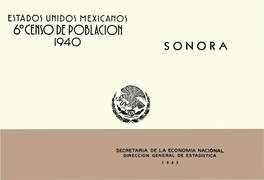 6º Censo De Población De 1940 : Sonora