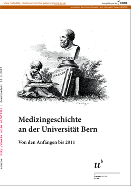 Medizingeschichte an Der Universität Bern