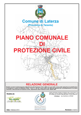 Piano Comunale Di Protezione Civile