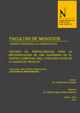 Facultad De Negocios