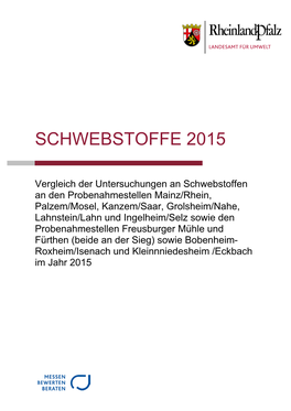 Schwebstoffe 2015