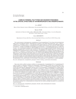 Complex Twinning, Polytypism and Disorder Phenomena in the Crystal Structures of Antimonpearceite and Arsenpolybasite