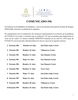 Comunicado #56