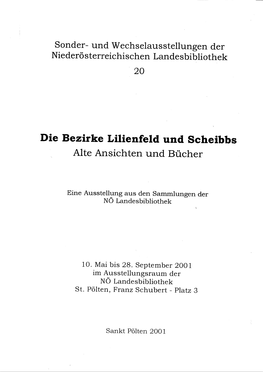 Die Bezirke Lilienfeld Und Scheibbs in Topographischen Ansichten