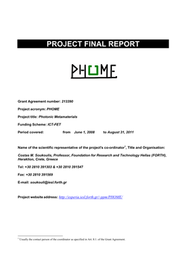 Project Final Report