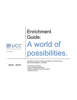 Enrichment Guide 2018