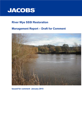 River Wye SSSI Restoration Management Report – Draft For