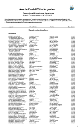 Boletin Jugadores 16-2015