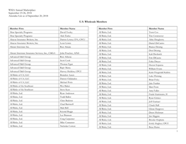 WSIA Annual Marketplace September 23-26, 2018 Attendee List As of September 20, 2018