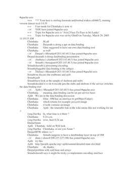 Apache-Axis === *** Your Host Is Sterling.Freenode.Net[Freebsd