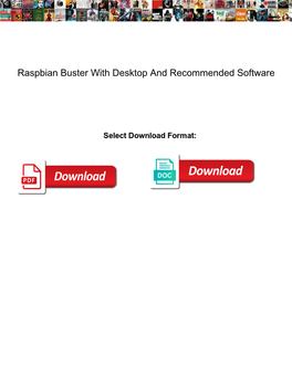 Raspbian Buster with Desktop and Recommended Software