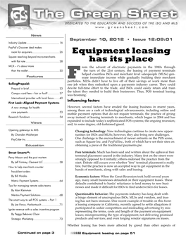 Equipment Leasing Has Its Place
