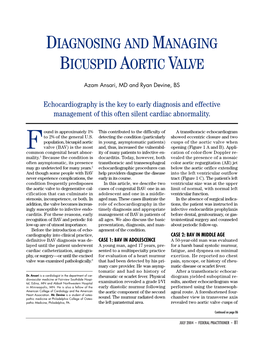 Diagnosing and Managing Bicuspid Aortic Valve