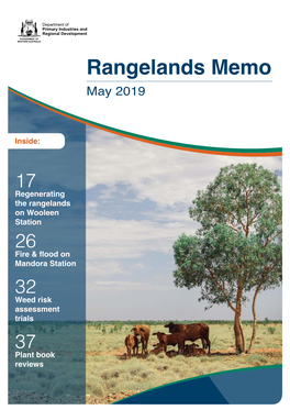Rangelands Memo, May 2019