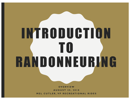 AEA Cycling Club – Intro to Randonneuring