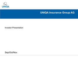 UNIQA Insurance Group AG