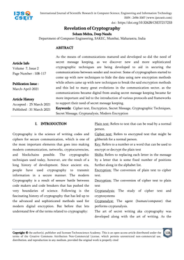 International Journal of Scientific Research in Computer