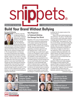 Build Your Brand Without Bullying by James M