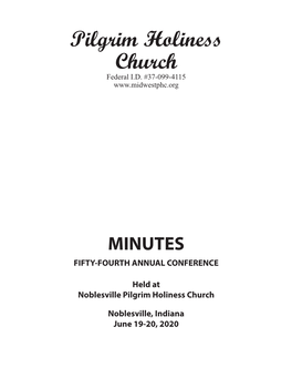 Minutes Fifty-Fourth Annual Conference