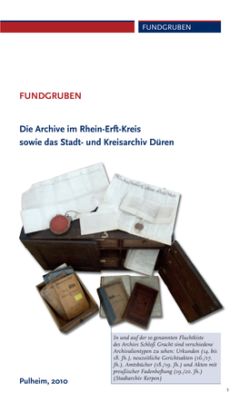 Fundgruben Archive Rhein-Erft-Kreis