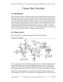 Classic Mac Tech Info