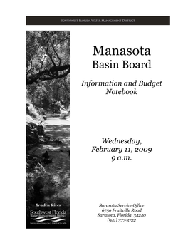 Manasota Basin Board Meeting Notebook