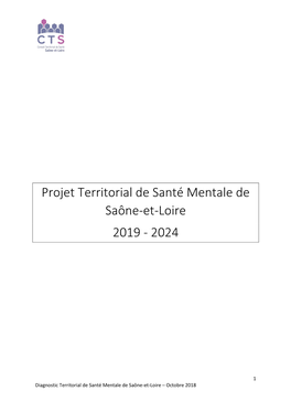 Projet Territorial De Santé Mentale De Saône-Et-Loire 2019 - 2024