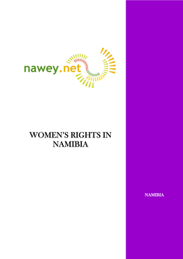 Women's Rights in Namibia