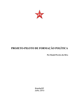 Projeto-Piloto De Formação Política