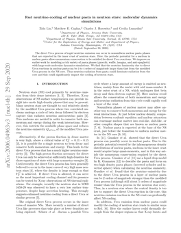 Arxiv:2006.04963V3 [Nucl-Th] 29 Sep 2020 Believed to Occur in the Inner Cores of Very High Mass Neu- Verted Sphere) When Calculating the Neutrino Emissivity