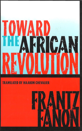 Toward the African Revolution by Frantz Fanon