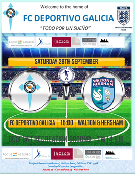 FC Deportivo Galicia V Chessington & Hook