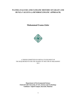 Muhammad Usama Zafar