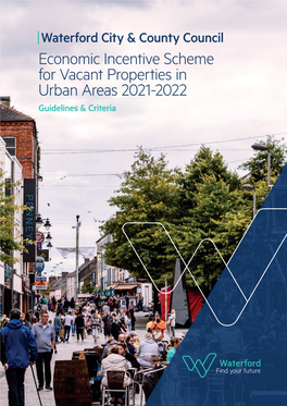 Economic Incentive Scheme for Vacant Properties in Urban Areas 2021-2022
