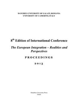 8 Edition of International Conference