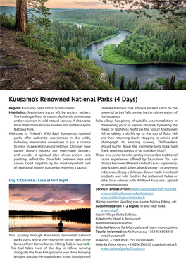 Kuusamo's Renowned National Parks (4 Days)